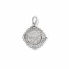 Metal Compass Sterling Silver Charm