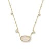 Disney | Kendra Scott Gold Mickey Mouse Elisa Short Pendant Necklace in Iridescent Drusy