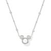 Disney | Kendra Scott Silver Mickey Mouse Short Pendant Necklace in Freshwater Cultured Pearl