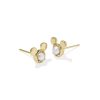 Disney | Kendra Scott Gold Mickey Mouse Stud Earrings in Freshwater Cultured Pearl