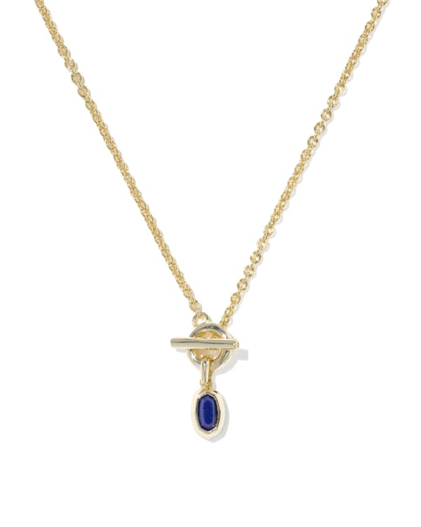 Mini Elisa Gold Toggle Short Pendant Necklace