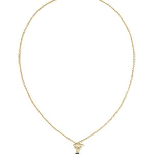 Mini Elisa Gold Toggle Short Pendant Necklace - alternate view