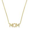 Mom Sparkle 18k Gold Vermeil Short Pendant Necklace