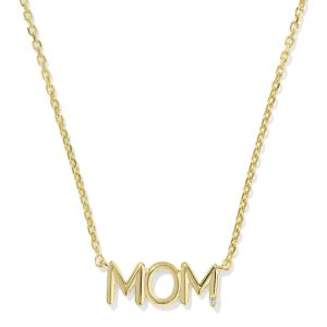 Mom Sparkle 18k Gold Vermeil Short Pendant Necklace