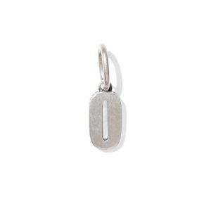 Large Metal Number 2 Oxidized Sterling Silver Charm