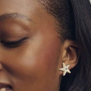 Parker Starfish Gold Stud Earrings - view 2