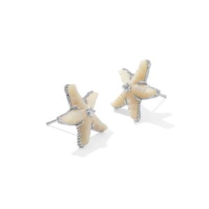 Parker Starfish Silver Stud Earrings