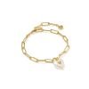 Sasha Heart Gold Delicate Chain Bracelet