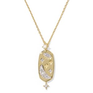 Skye Celestial 18k Yellow Gold Vermeil Pendant Necklace