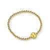 Softball Gold Stretch Bracelet