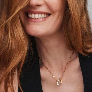 Textured 18k Gold Vermeil Spacer Charm - alternate view