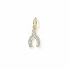 Wishbone 18k Gold Vermeil Charm