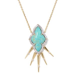 Abbie 14k Yellow Gold Fringe Short Pendant Necklace