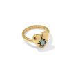 Adia Heart 18k Yellow Gold Vermeil Band Ring