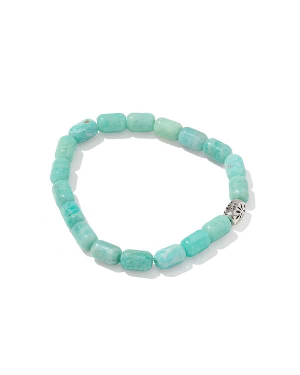 Beaded Vintage Silver Stretch Bracelet