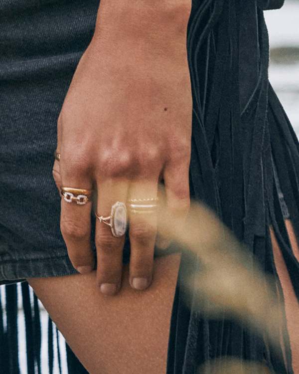 Dani 14k White Gold Cocktail Ring - view 2