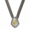 Beau Mixed Metal Concho Statement Necklace