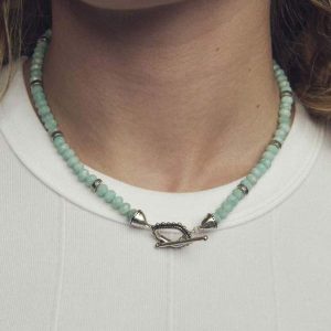Ellery Vintage Silver Beaded Strand Necklace - alternate view