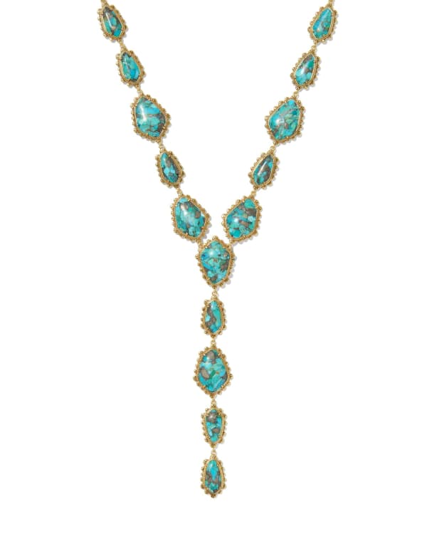 Ellery Vintage Gold Lariat Necklace