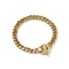 Keziah Vintage Gold Link and Chain Bracelet