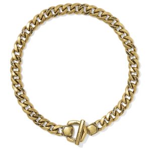 Keziah Vintage Gold Statement Link and Chain Necklace - alternate view