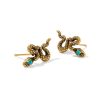 Snake Vintage Gold Stud Earrings