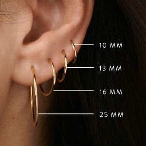 Keeley 16mm Huggie Earrings in 18k Gold Vermeil - view 2