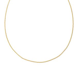 22 Inch Thin Chain Necklace in 18k Gold Vermeil