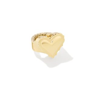 Ari Heart Gold Ring Watch - view 2