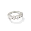 Cailin Silver Crystal April Band Ring