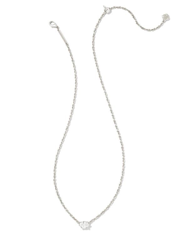 Cailin Silver April Pendant Necklace - alternate view
