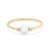 Cathleen 14k Yellow Gold Band Ring Freshwater Cultured Pearl