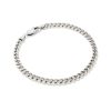 Curb Chain Bracelet in Oxidized Sterling Silver