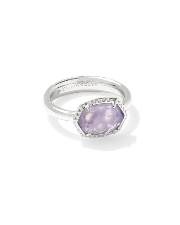 Daphne Silver Frame Band Ring