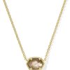 Daphne Gold Frame Short Pendant Necklace