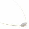 0.39 ct Elisa Pendant Necklace in Pave Diamond and 14k Yellow Gold