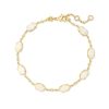 Emilie Gold Chain Bracelet in Iridescent Drusy