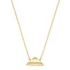Folds Of Honor 14k Gold Pendant Necklace in White Diamond
