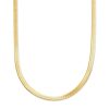 Herringbone Chain Necklace in 18k Gold Vermeil