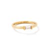 Juliette Gold Band Ring in White CZ