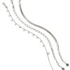 Kassie Set of 3 Chain Bracelets in Vintage Silver