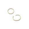 Keeley 16mm Huggie Earrings in 18k Gold Vermeil