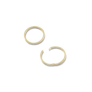 Keeley 16mm Huggie Earrings in 18k Gold Vermeil