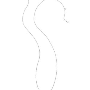0.5 ct Lab Grown White Diamond Audrey Pendant Necklace in 14k White Gold - view 2