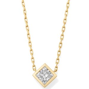 0.75 ct Lab Grown Diamond Michelle 14k Yellow Gold Pendant Necklace