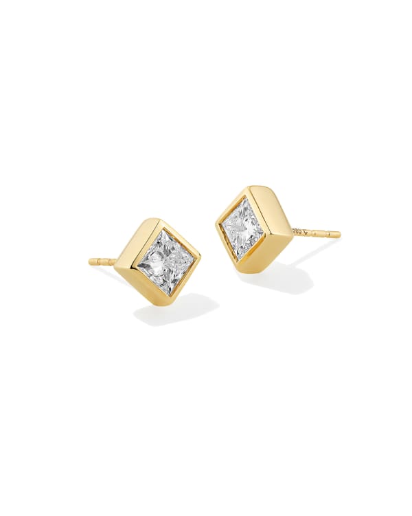 1.5 ct Lab Grown Diamond Michelle 14k Yellow Gold Stud Earrings