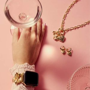 Kendra Scott x LoveShackFancy Bow Elle Gold Watch Band - view 2