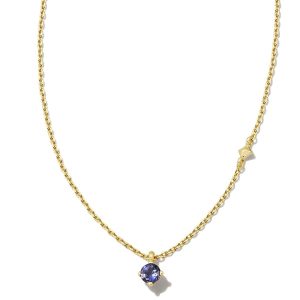 Maisie 18k Gold Vermeil September Pendant Necklace