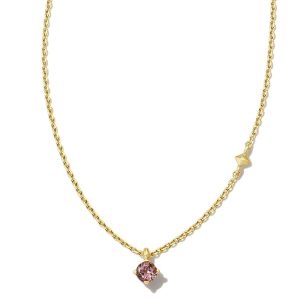 Maisie 18k Gold Vermeil October Pendant Necklace