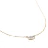 Marisa Pendant Necklace in White Diamond and 14k Yellow Gold